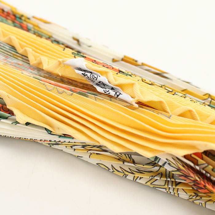 HERMES Scarf Pleated Kare 90 Fir Tree silk Multicolor Women