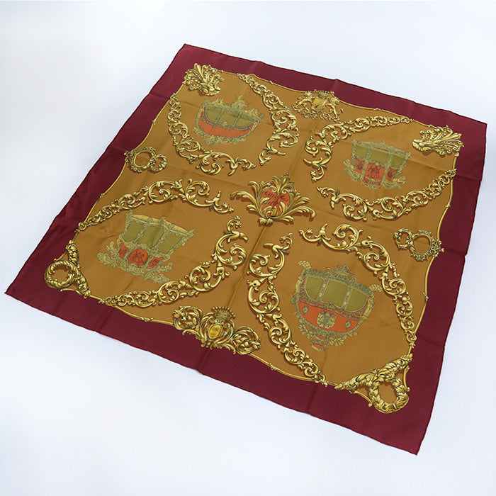 HERMES Calle 90 Scarf silk/Calle 90 red unisex