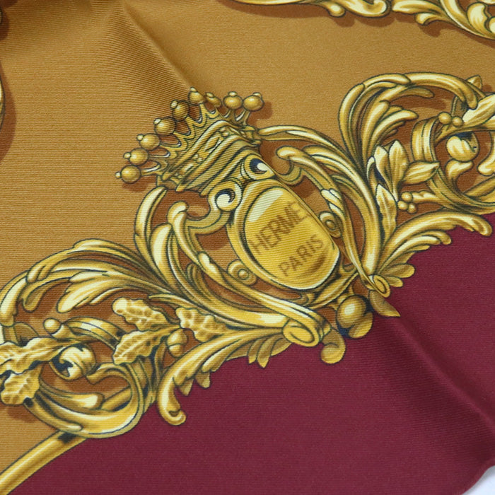 HERMES Calle 90 Scarf silk/Calle 90 red unisex