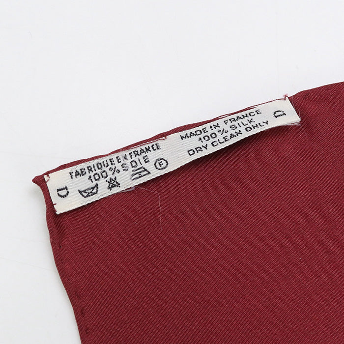 HERMES Calle 90 Scarf silk/Calle 90 red unisex