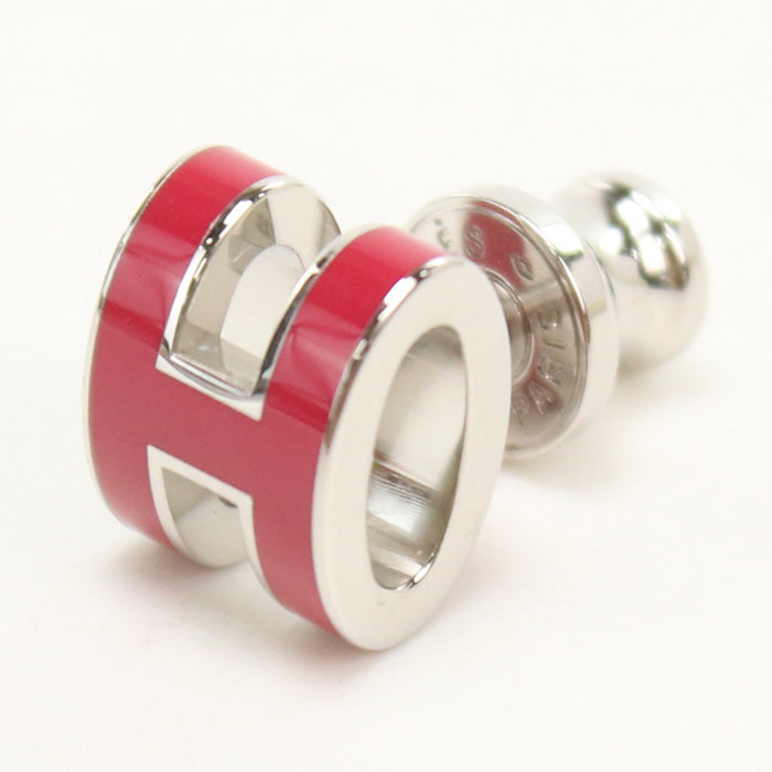 HERMES 608002FP Pierce MINI POP H Pierce Gold Plated Red Women