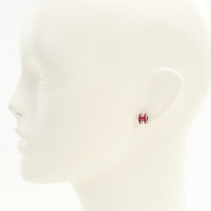 HERMES 608002FP Pierce MINI POP H Pierce Gold Plated Red Women