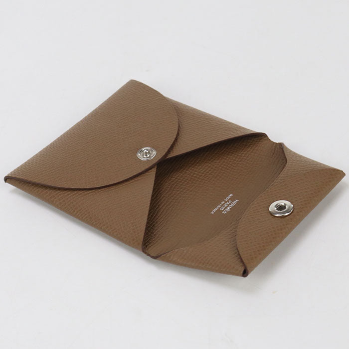 HERMES Coin Purse Bastia Coin Pocket Epsom Brown Women(unisex)