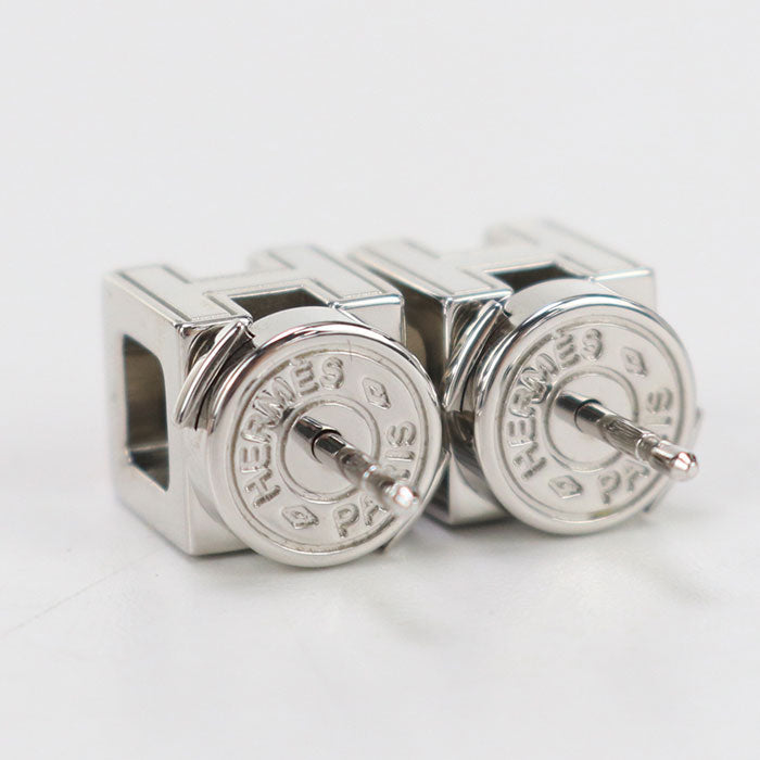 HERMES Pierce H cube Cage Ash Pierce metal Orange Women