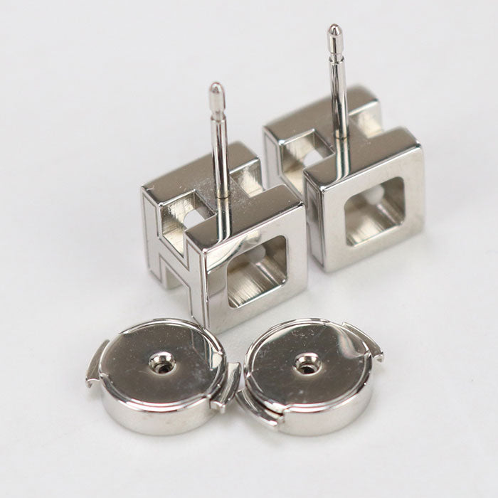HERMES Pierce H cube Cage Ash Pierce metal Orange Women