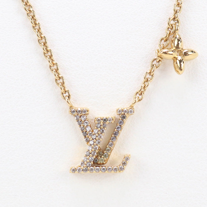 LOUIS VUITTON M00596 Necklace Collier LV Iconic Necklace Pendant metal, Rhinestones gold Women
