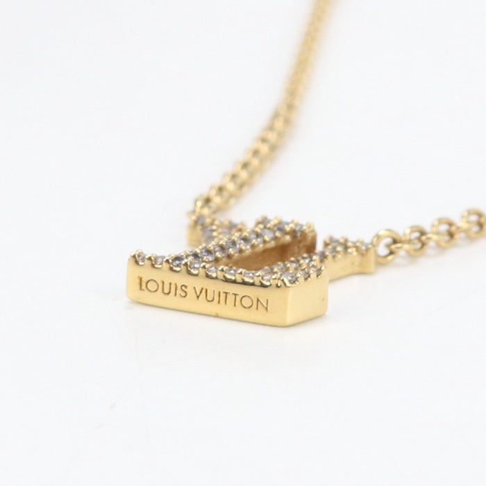 LOUIS VUITTON M00596 Necklace Collier LV Iconic Necklace Pendant metal, Rhinestones gold Women