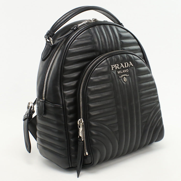 PRADA 1BZ030 2D91 F0633 Backpack Diagram Mini backpack leather black Women