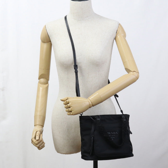 PRADA 2WAY Tote Bag Nylon black mens