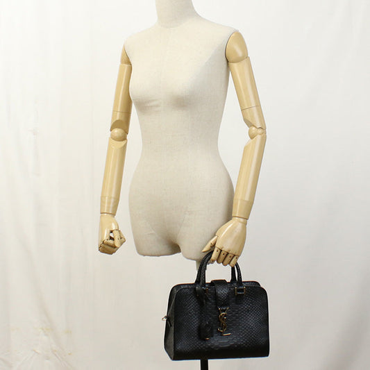 SAINT LAURENT 568853 Tote Bag Baby Kabas 2WAY Tote Bag leather black Women