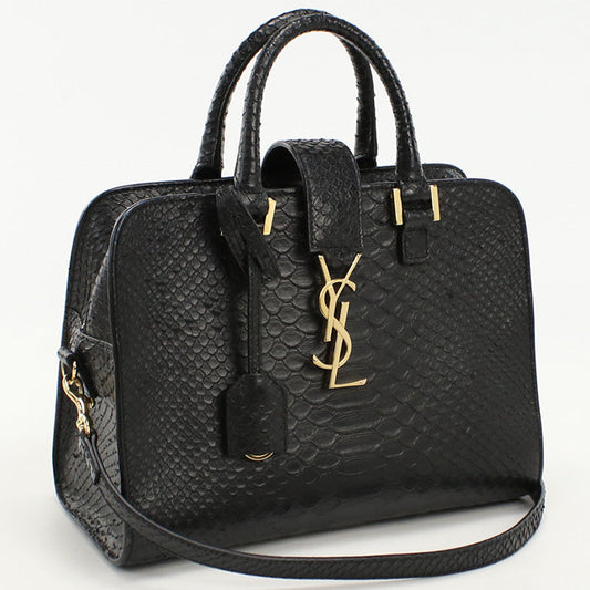 SAINT LAURENT 568853 Tote Bag Baby Kabas 2WAY Tote Bag leather black Women