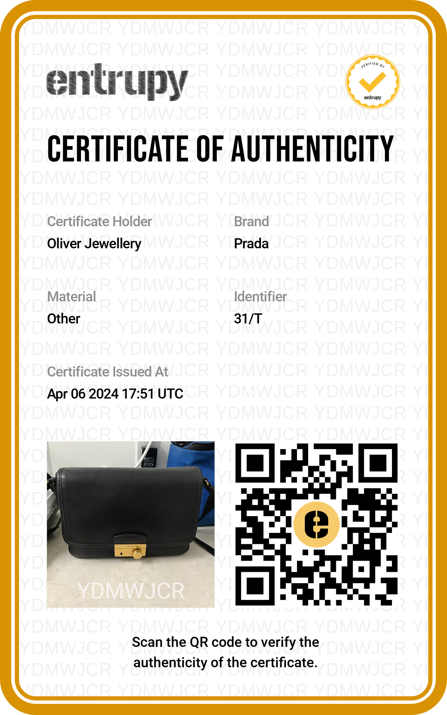 Prada Black Nappa Leather Sound Crossbody Bag