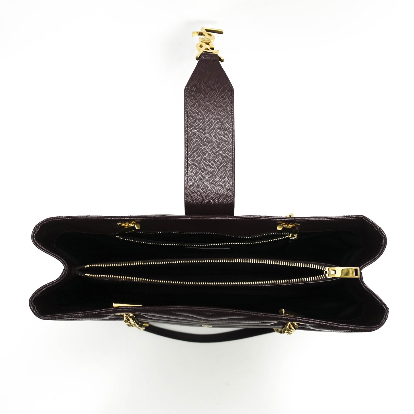 Yves Saint Laurent Cassandre Chain-Strap Matelasse Shopper Bag