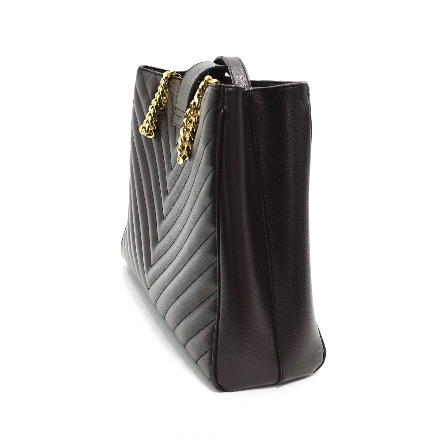 Yves Saint Laurent Cassandre Chain-Strap Matelasse Shopper Bag