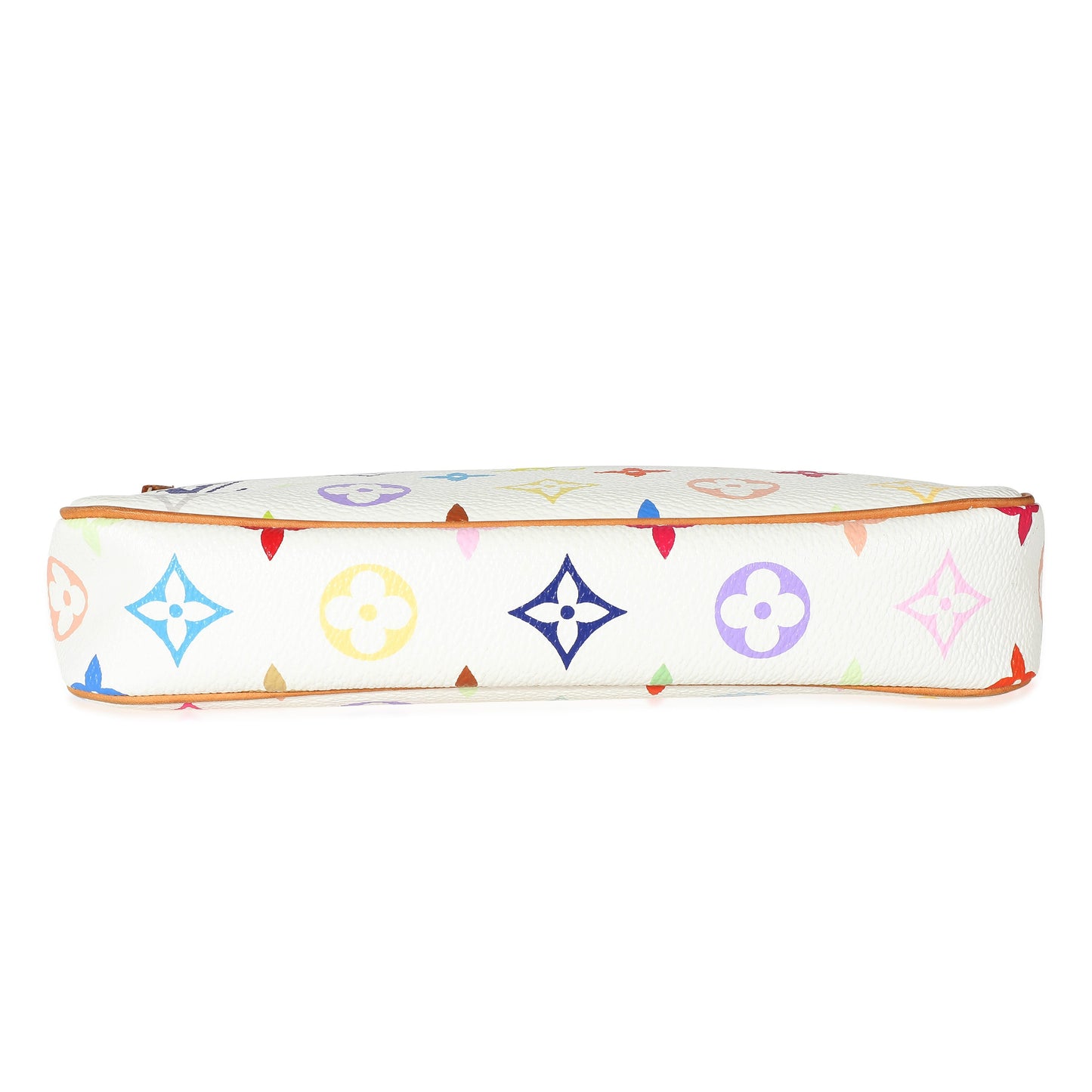 Louis Vuitton Louis Vuitton White Multicolor Canvas Pochette Accessories