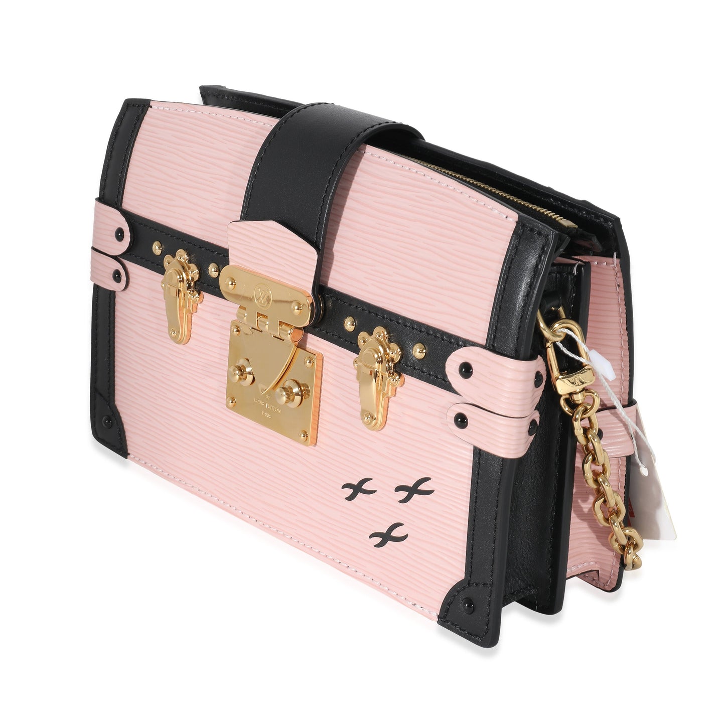 Louis Vuitton Louis Vuitton Rose Ballerine Epi Leather Trunk Clutch Shoulder Bag