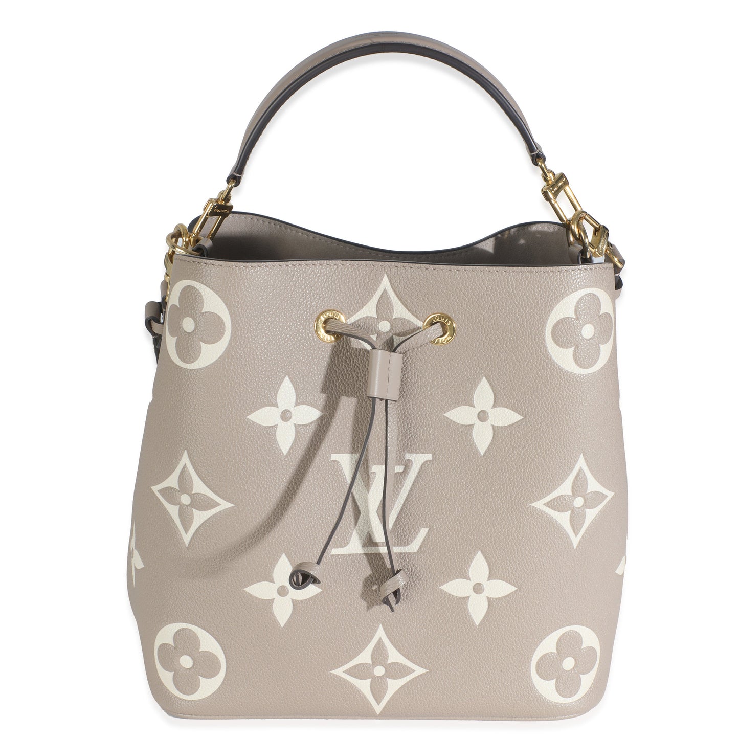 Louis Vuitton Tourterelle Creme Empreinte Monogram Giant Neonoe MM