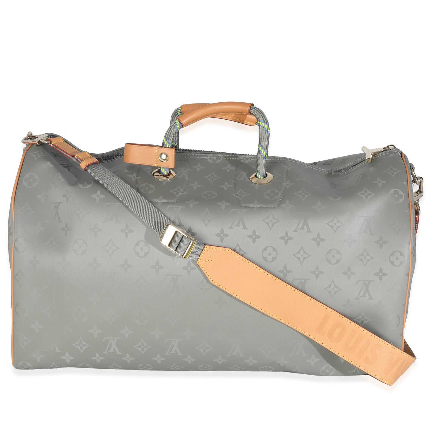 Louis Vuitton Monogram Titanium Keepall Bandouliere 50