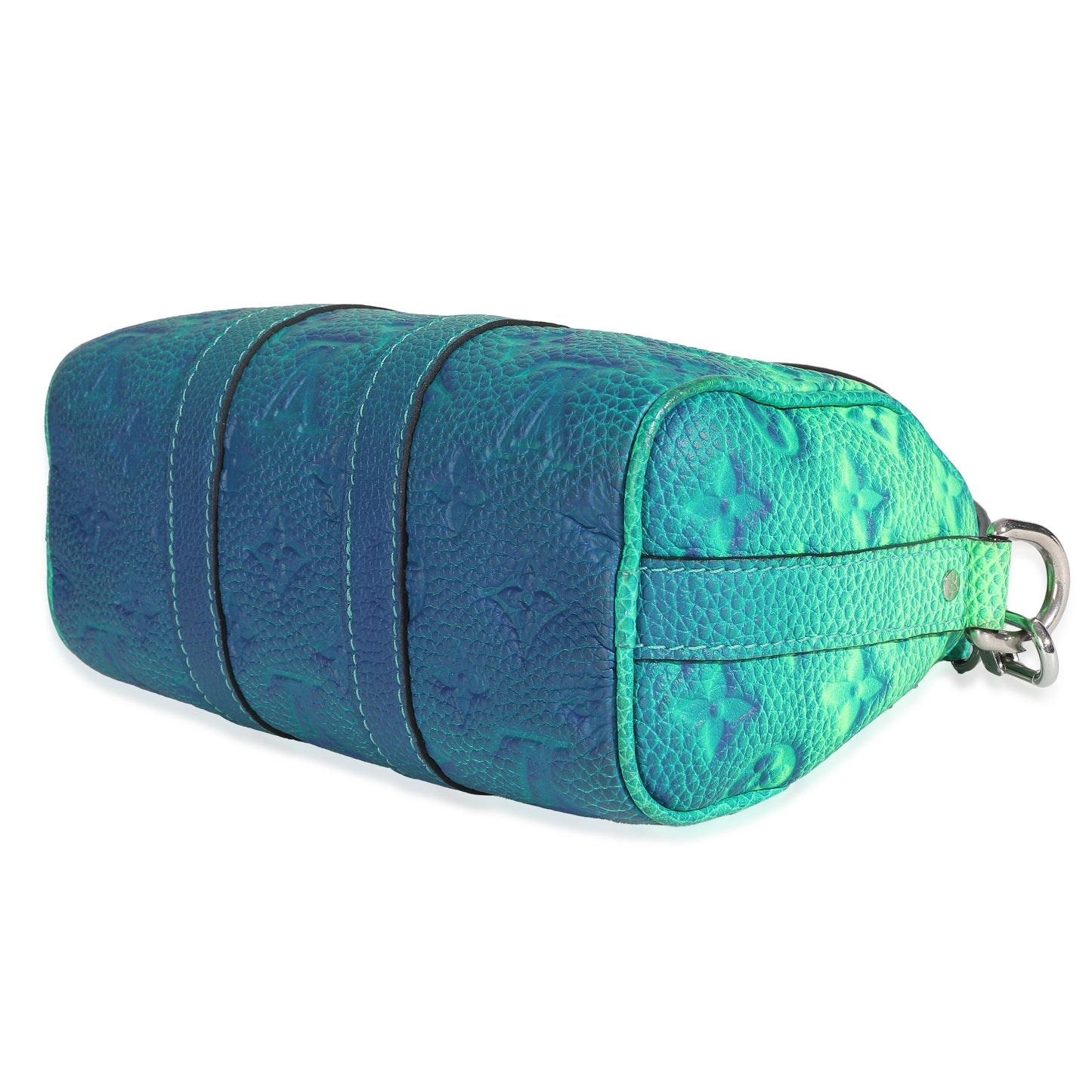 Louis Vuitton Bleu Vert Taurillon Illusion Keepall XS