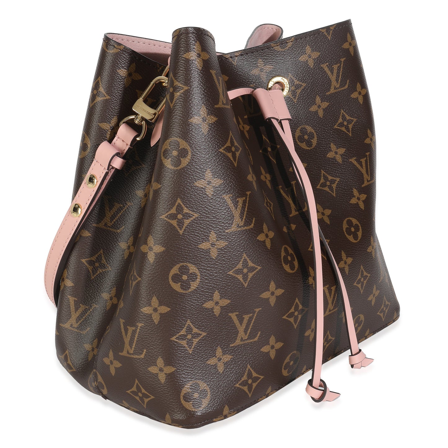 Louis Vuitton Rose Poudre Damier Ebene Canvas Neonoe MM