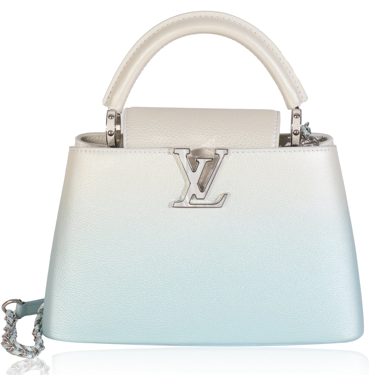 Louis Vuitton Blue Metallic Ombre Taurillon Capucines BB