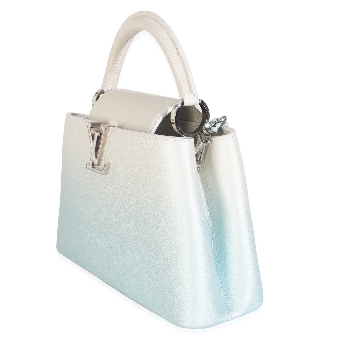 Louis Vuitton Blue Metallic Ombre Taurillon Capucines BB
